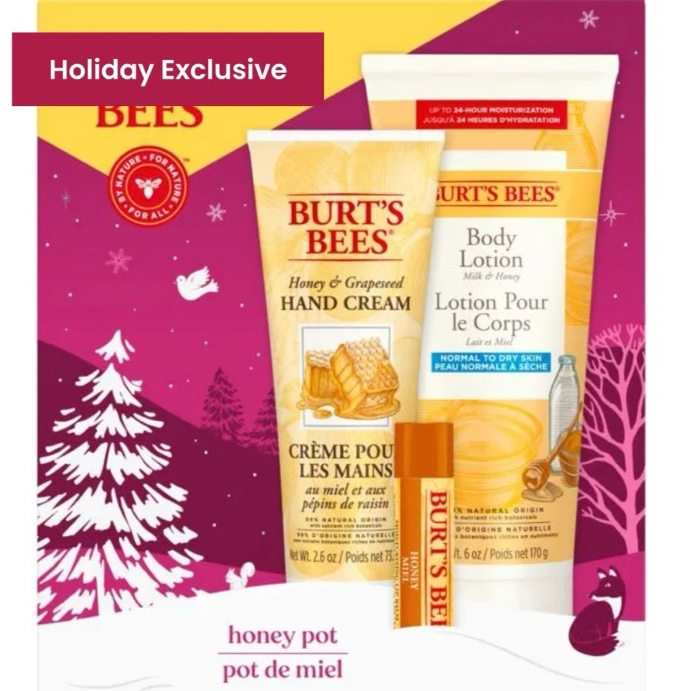 NWT BURT'S BEES
Honey Pot Gift Set
Sweet as honey